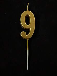 1 pezzo Candele numerate da 0 a 9 in oro carino, adatte per decorare torte di compleanno, celebrazioni di anniversari, ricordi di compleanni e altri eventi festivi - oro - Visualizzare 10