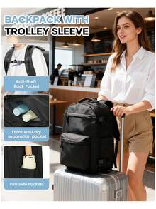 Ba lô du lịch nén chân không, kích thước 40x30x20cm, được Ryanair chấp thuận, có khả năng mở hoàn toàn 180°, chống thấm nước, tăng thêm 30% không gian chứa đồ. - Nhiều màu - Xem 6
