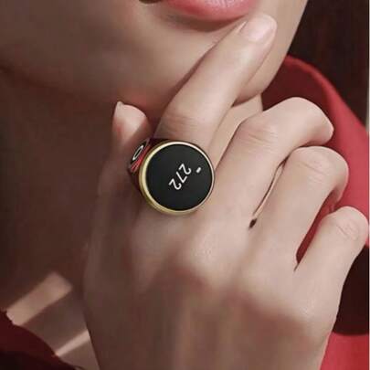 1pc Lightweight Finger Counter, ABS Material, Convenient For Monitoring, Day/Prayer Reminder, Digital Finger Counter, Portable Digital Tally Counte