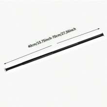 No Drill Shower Curtain Rod, Kitchen Curtain Rod, Black Adjustable Closet Rod, Closet, Laundry Room, Room Divider Curtain Rod, Bathroom, RV, Living Room, Drying Rack, Balcony Bedroom Curtain Rod, Towel Rack - Black - View 10