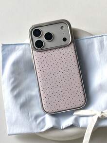 1 chiếc, kiểu dáng Hàn Quốc, mạ đen, họa tiết sóng bạc, phù hợp với 17, 17 Pro Max/ 16 Pro Max/ 15 Pro/ 14, 13/12/11. Thích hợp làm quà tặng Ngày Valentine/Sinh nhật/Ngày của Mẹ/Lễ Phục Sinh cho gia đình/bạn bè/chị gái/bạn gái. - Hồng - Xem 1