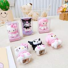 SANRIO 3D卡通造型学生用削笔器，迷你便携削笔器，超级易用，可爱学习用品，学生文具奖品 - C - 查看 5