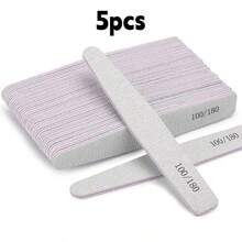 Giấy nhám hai mặt có thể giặt được, độ nhám 100/180, dụng cụ chăm sóc móng chuyên nghiệp, thích hợp để tạo hình, chà nhám và làm mịn móng acrylic. - Nhiều màu - Xem 8