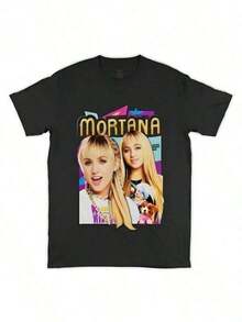 T-shirt Super Happy Summer 2026 per uomo in stile Hannah Montana e Miley Stewart, Da-mi-ri-rtida, puro cotone, t-shirt originale a maniche corte con scollo rotondo, t-shirt sportiva casual per donna e uomo, abbigliamento estivo Y2K, t-shirt grafica leggera e traspirante in 100% cotone – vestibilità regolare, scollo rotondo, stile casual – t-shirt a maniche corte con scollo rotondo, elasticità media, materiale Manderpumpres, vestibilità comoda per tutte le stagioni, design unico, vestibilità ampia, abbigliamento estivo da donna con spedizione gratuita. - Nero - Visualizzare 8