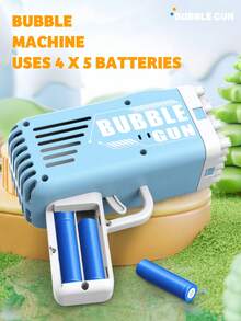 Children's Automatic Bubble Gun, Multi-Hole Bubble Machine, Capable Of Producing Large Amounts Of Bubbles, Handheld Bubble Toy, Suitable For Birthday Parties, Weddings And Summer Outdoor Gatherings (Batteries And Bubble Solution Not Included) - Multicolor - View 8