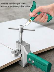 1pc Glass And Tile Cutter, Ergonomic Handle, Durable Structure, Lightweight Portable Design, Large Wheel, Alloy Steel Frame, Diamond Blade. Ideal For Precise Cutting For Construction, DIY Enthusiasts And Professionals, A Perfect Tool For Men And Home Use - Multicolor - View 9