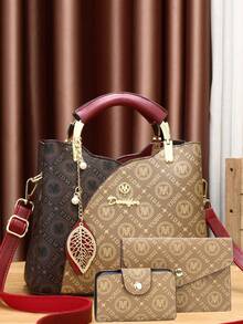 This Year's Popular Bags, Classic Large Capacity Women's Casual Handbag, High-End Temperament Women's Presbyopia Bag - Gold - View 11