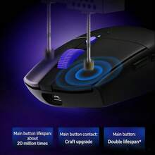 Logitech Chuột không dây G304 X, một con chuột chơi game cơ học phù hợp với bàn tay cỡ nhỏ đến trung bình, nhỏ gọn và nhẹ, với 6 nút lập trình được, thời lượng pin dài, kết nối hai chế độ (2.4G/có dây) và độ trễ thấp, kết nối ổn định. - Xem 8