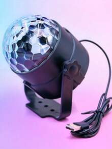 1 đèn LED trang trí tiệc có điều khiển từ xa - Đèn DJ, quả cầu disco RGB, đèn nhấp nháy theo âm thanh, 7 chế độ chiếu sáng, thích hợp cho khiêu vũ tại nhà, tiệc sinh nhật, karaoke, đám cưới và câu lạc bộ. - ánh sáng đa sắc - Xem 11