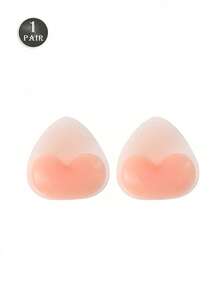 1/2 cặp miếng độn ngực silicon hình trái tim, miếng lót ngực chống thấm nước, có thể tái sử dụng, miếng đệm ngực bằng gel trong suốt dày dặn, thích hợp cho bikini, áo tắm, váy cưới và mặc hàng ngày. - Nhiều màu - Xem 9