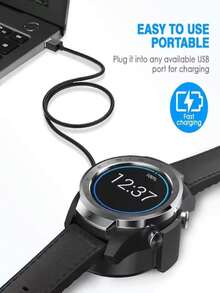 适用于华为 Watch 2/2 Pro Sport/Classic 的 USB 充电器智能手表充电线替换充电器 3.3 英尺 - 查看 4