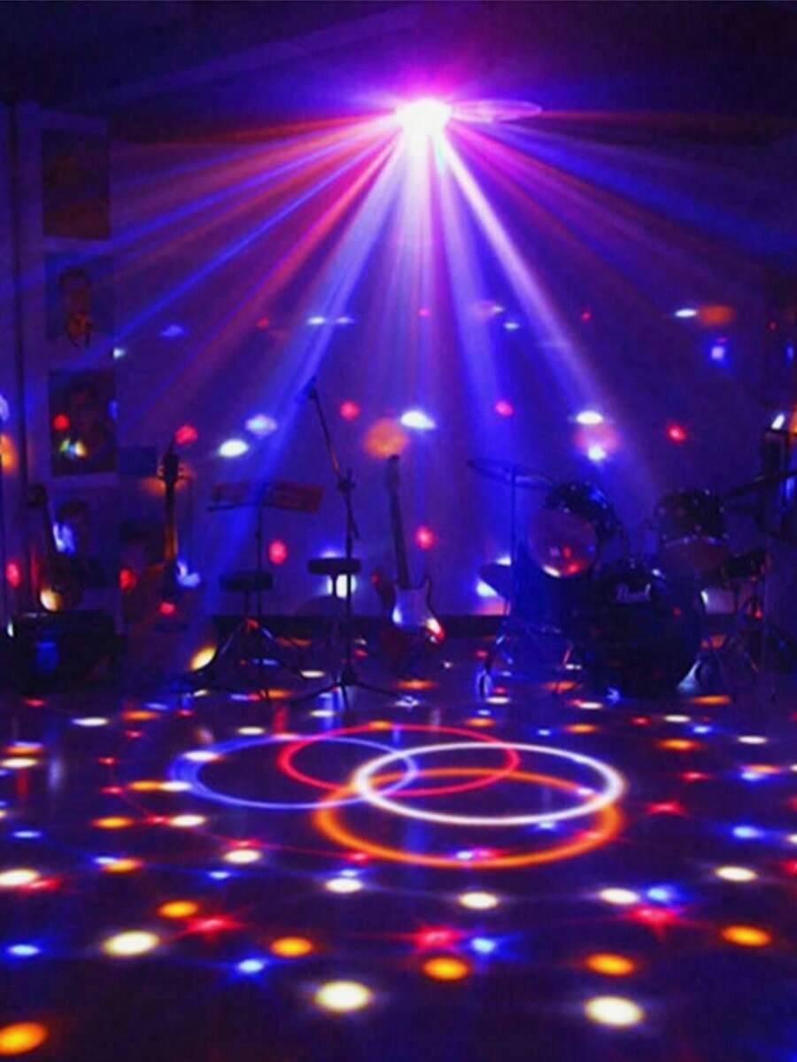 Disco Ball Light, RGB Colorful Rotating Flashing Light, LED Party Light, Suitable For Home, Bar, Club, Party, Birthday, Coffee Shop, Holiday DJ Disco Light, Perfect Gift Choice For Party Lovers, Suitable For Bedroom Decor, Wall Decor