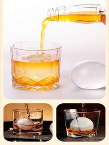 Khuôn làm đá viên silicon cỡ lớn 5.5*5CM, khay nhấn nút tiện dụng cho rượu whisky, tiệc tùng, giải trí, bãi biển, dễ dàng mang theo. - Nhiều màu - Xem 5