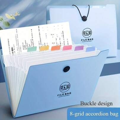 8-Slot Expandable Accordion File Folder, Featuring Flexible Accordion-Style Expansion Design, Available In Soothing Purple And Green Colors, Visually Appealing And Durable. Multi-Layer Categorized Storage, Convenient For Labeling And Organizing, Suitable For Efficiently Storing Exam Papers, Documents, Bills And Files, At Home, School Or Office. A Practical And Stylish Storage Essential.