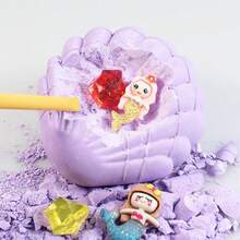 儿童考古挖掘套装，DIY美人鱼贝壳挖掘玩具，寓教于乐的科学实验，宝石惊喜挖掘，创意手工礼物，适合男孩女孩 - 彩色 - 查看 5
