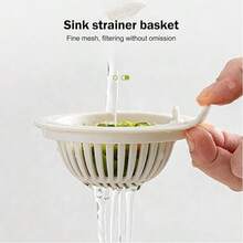 2 cái lưới lọc bồn rửa dễ mở, rổ lọc rác nhà bếp và phòng tắm, dụng cụ giữ tóc, nắp đậy cống chống tắc nghẽn - A - Xem 7