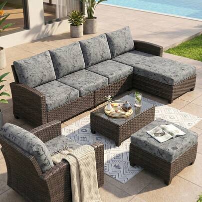 1 chiếc vỏ gối sofa bằng lụa in họa tiết đá xám than, độ co giãn cao, chống bụi, có thể giặt được, thích hợp cho ban công, sân vườn, hồ bơi và nhiều dịp khác, bán lẻ từng chiếc.