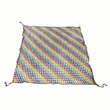 Esta red de multifuncional y colorida es ideal para la protección contra caídas en escaleras, balcones y edificios. También proporciona protección para ventanas y áreas panorámicas. Sus llamativos colores de advertencia y su diseño resistente mejoran la - Multicolor - Ver 9