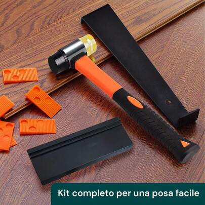 Avilia Set Attrezzi per Installazione di Pavimenti – Include Martello e Distanziatori