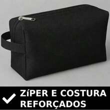 Kit 5 Necessaires Lisas Sem Estampa Para Personalizar Brinde - Vermelho - Visão 7