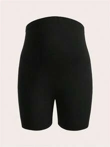 2pcs/Set Maternity Knitted Short Tight-Fitting Maternity Leggings Shorts - Multicolor - View 3