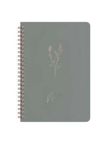 1pc Aesthetic Spiral Notebook, Cute Thick Inner Pages Diary, Unique Floral Design, Lined A5 Spiral Notebook, Suitable For School/University/Office, Perfect Birthday/Back To School Gift - Multicolor - View 9