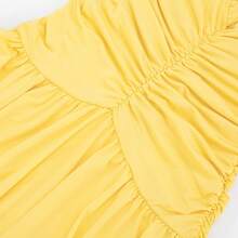 HERARIUM 2026 European And American Women's Fashion Summer New Solid Color Elegant Sleeveless Halter Strap Slit Long Dress Wedding Guest Dress Women Vacation Outfits Women Summer Dresses - 黃色(已做貨) - 查看 9
