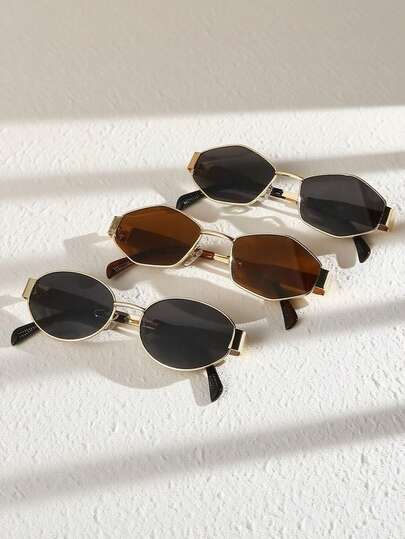 3 Pairs Of Fashionable Eyeglasses, Colorful Eyewear, Suitable For Daily Life, Outings, Parties, Travels, All Seasons
