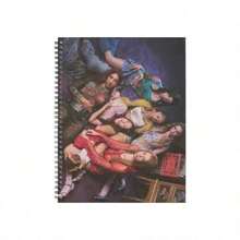 1 cuốn sổ tay lò xo A6 in hình nhóm nhạc nữ KATSEYE, đồ dùng học tập cho bé gái, quà tặng trẻ em, thiệp ảnh, thiệp hình bàn chân, bưu thiệp, thiệp hình ngôi sao. - Nhiều màu - Xem 5