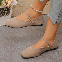 Spring/Autumn New Casual Flat Slip-On Shoes For Women, Comfortable Non-Slip Durable Everyday Wear Loafers, Suitable For Mothers And Pregnant Women - Khaki - View 2