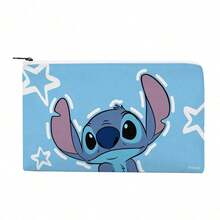 MINISO X Disney Stitch Star Accent Zipper Storage Bag,Pencil Pouch,‌Cosmetic Bag,Cute Cartoon Design For Office, - Style 1 - View 3