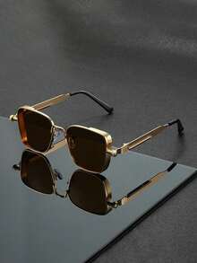 1pc Vintage Steampunk Style Fashionable Eyeglasses, Stylish Unisex For All Seasons - Multicolor - View 11