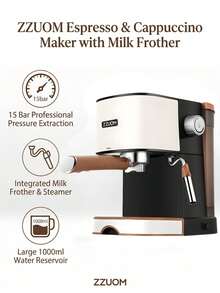 Automatic Coffee Machine 20bar Pump Steam Milk Froth Machine For Latte Macchiato Cappuccino And Espresso Drinks - Multicolor - View 11