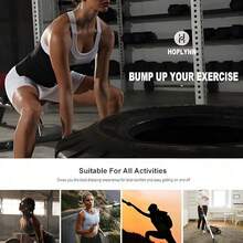 Women's Workout Waist Belt & Slimming Trainer - Adjustable Sweat Band For Weight Loss, Core Training, Gym, Yoga & Running - Breathable & Sweatproo - Black - View 6