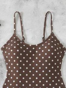 新款春夏黑白撞色露背连体泳衣，沙滩度假派对约会装 - 彩色 - 查看 4