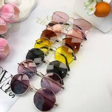 1/4 piezas Gafas de moda con montura metálica completa para niños, estilo cat-eye, gafas de moda - Negro - Ver 2