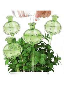 4/2pcs Reusable & Durable Plastic Material:Made Of High-Quality, Transparent Plastic, These Watering Spikes Are Reusable, And Built To Last, With A Clear Design That Lets You Easily Check The Water Level At A Glance. - B - View 2