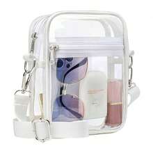 Clear Crossbody Bag, Approved For Stadiums, Suitable For Concerts, Sports Events, PVC Material , Beach, Beach Bags, Summer Outfits - 彩色 - 查看 1