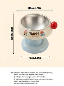 Bát ăn cho thú cưng có thể điều chỉnh độ cao, bát đôi bằng thép không gỉ, có lớp bảo vệ cổ chống nôn, phù hợp cho mèo và chó. - 500ml - Xem 2