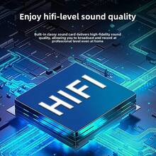 Customized Disc USB Condenser Microphone With RGB Lighting E-Sports Gaming, Recording, Live Streaming, And Computer Use, Exclusively-Border - 查看 5