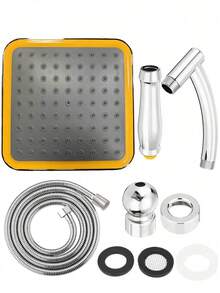 Bộ vòi sen vuông 9 inch - Hệ thống vòi sen phun mưa áp lực cao, xoay được, điều chỉnh linh hoạt. Sản phẩm được làm từ nhựa bền chắc và có thiết kế bóng bẩy. - Nhiều màu - Xem 19