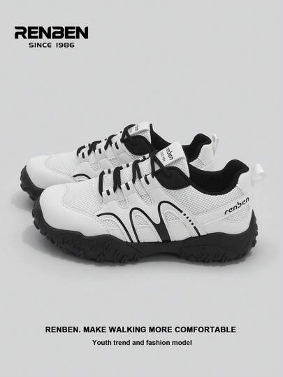 RENBEN 2026 Spring/Summer New Arrival Women's Casual Thick-Sole Outdoor Hiking Sneakers, Versatile Student Sports Shoes