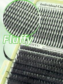 Juego de 600 piezas de pestañas postizas segmentadas con rizo D - Incluye adhesivo, líquido de peinado, pinzas y cepillo para pestañas. Capacidad extra grande, satisface las necesidades de uso a largo plazo; admite el bricolaje en casa, crea un efecto de extensión de pestañas suave y natural. Las pestañas son gruesas y esponjosas, con una apariencia realista, especialmente amigables para principiantes; juego compacto y portátil, perfecto para viajar. Duradero y fácil de operar, opción ideal para principiantes en maquillaje. - Multicolor - Ver 6