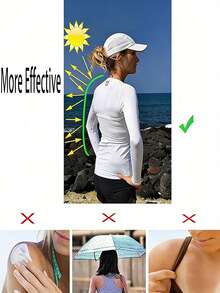 Unisex Summer Outdoor Cycling Arm Sleeves, Fitness Sports Sun Protection Shawl, Outdoor Sports Elastic Arm Sleeve Covers, Breathable Cooling Arm Sleeves, Thin Ice Silk Long Sleeve Sun Protection Shirt, Golf Sun Protection Shawl, Outdoor Travel All-In-One Shoulder Sun Protection Cover - Multicolor - View 5