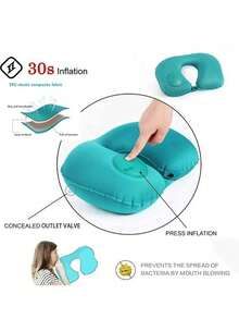 Bộ 1/2/3 gối kê cổ bơm hơi, vật dụng thiết yếu khi đi máy bay, gối bơm hơi hình chữ U tiện dụng, ôm sát đường cong cổ, nhỏ gọn và nhẹ, hỗ trợ thoải mái, giảm áp lực lên cổ, vật dụng cần thiết khi đi du lịch. - Nhiều màu - Xem 6