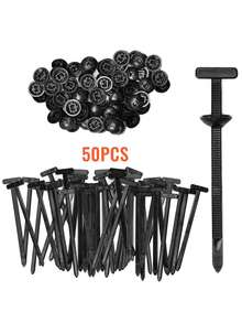 Bộ 30/50/100/200 chiếc dây buộc cáp đa năng bằng nylon - Dây buộc đa chức năng với thiết kế ghim và nút, khóa cài bằng nhựa chống tia UV dùng cho sửa chữa ô tô và sử dụng hàng ngày. - Nhiều màu - Xem 13