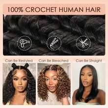 Easter Luxury  Deep  Human Hair Bundles Virgin Hair Extension 1pc High Grade Real Double Weft Hair Weave High Gloss Long Lifespan Hair Daily & Salon Quality Use Soft & Silky Premium Invisible Hair Extensions 22 Inch 120g Knotless Pre-Separated Crochet 3c4a Water Curly Hair Lightweight Reusable Virgin Hair Extensions For Women Natural Black Color Gifts Hair Accerssories Christmas Decrotions Burmese Curly Crochet Human Hair Knotless Pre-Separated Feather Human Crochet Hair Lightweight Reusable Will Give You Shining Look For Daily Life, And Theme Parties And So On Pelucas De Cabello Glueless Human Hair Wig Wavehuman Hair Wig Human Hair Weft Real Hair Extensions Clip In Hair Weft Keratin Bond Hair Weft Seamless Hair Weft Christmas Glitter Hair Xmas Hair Accessories Crimson Red Human Hair Volumizing Hair Weft Christmas Human Hair Weft - Crimson Red Bouncy WaveLuxe Gifts For Moments That Matter. #PremiumGifts Your 2026 Beauty Glow-Up Awaits. - Natural Black - 查看 6