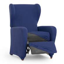 Kiva Universal And Versatile Recliner Chair Cover, Various Colors Available – Easy-To-Fit Protective Chair Cover For Backrest, Seat And Arms - Ulysses Biru - View 9