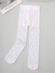 4 đôi quần tất mỏng thoáng khí cho bé gái, họa tiết ngôi sao, quần legging dễ thương và ngọt ngào, màu kem macaron, quần tất trẻ em đa năng mặc hàng ngày, mùa xuân/hè. - Nhiều màu - Xem 5