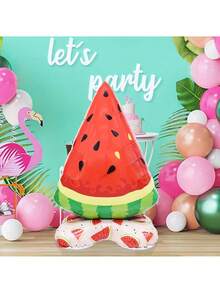 1pc 56-Inch Watermelon Shape Foil Balloon Stand, Suitable For Summer Fruit Theme Hawaiian Party Decoration - Standing Watermelon - View 6